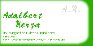 adalbert merza business card